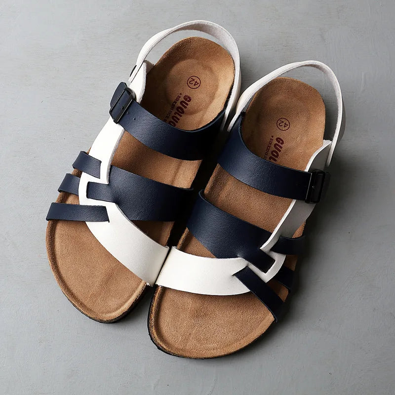 Liam - Sandales en Cuir Décontractées à Lanières
