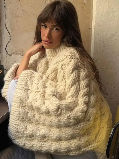 Brigitte - Pull en tricot oversize doux