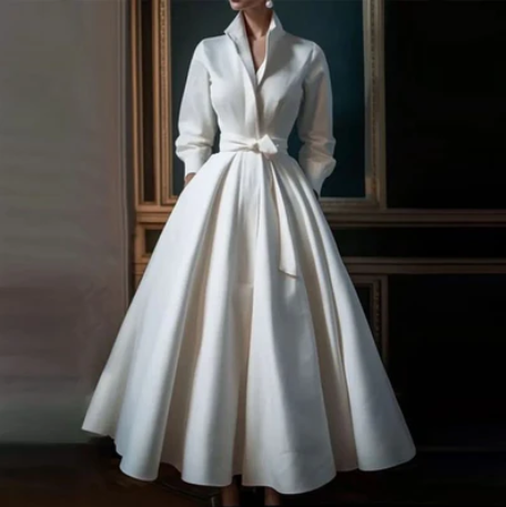 Amélie – Robe longue blanche élégante