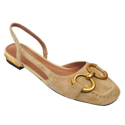 Linda - Ballerines élégantes à bride arrière avec détail de boucle