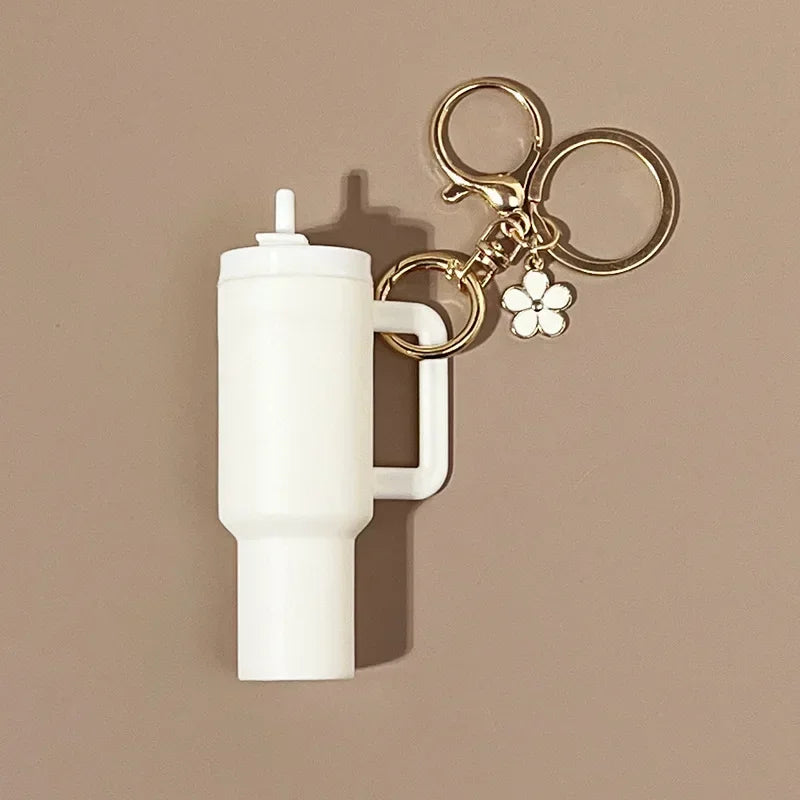 Léa - Porte-clés Mini Range-clés 8x Gobelets à Boisson Charme de Sac