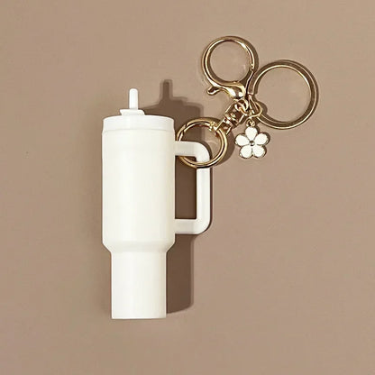 Léa - Porte-clés Mini Range-clés 8x Gobelets à Boisson Charme de Sac