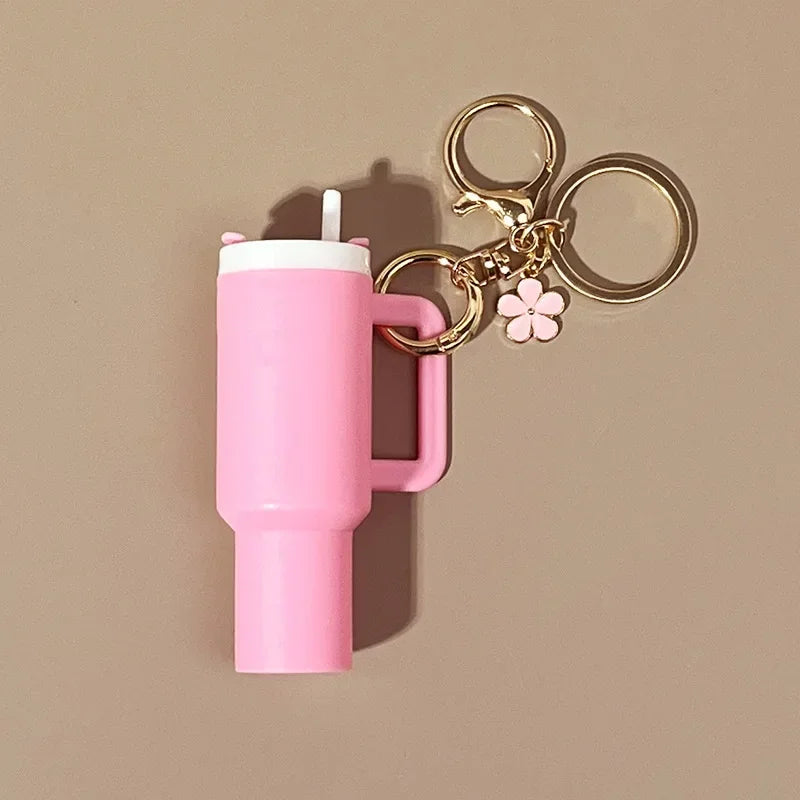 Léa - Porte-clés Mini Range-clés 8x Gobelets à Boisson Charme de Sac
