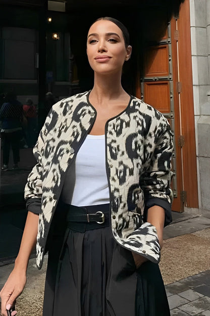 Angaline - Veste Bomber à Imprimé Distinctif