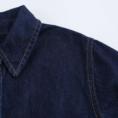 Olivia – Ensemble veste en denim et pantalon à jambes larges
