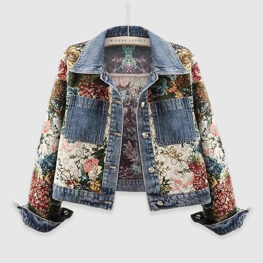 Emily - Veste en Denim Blossom