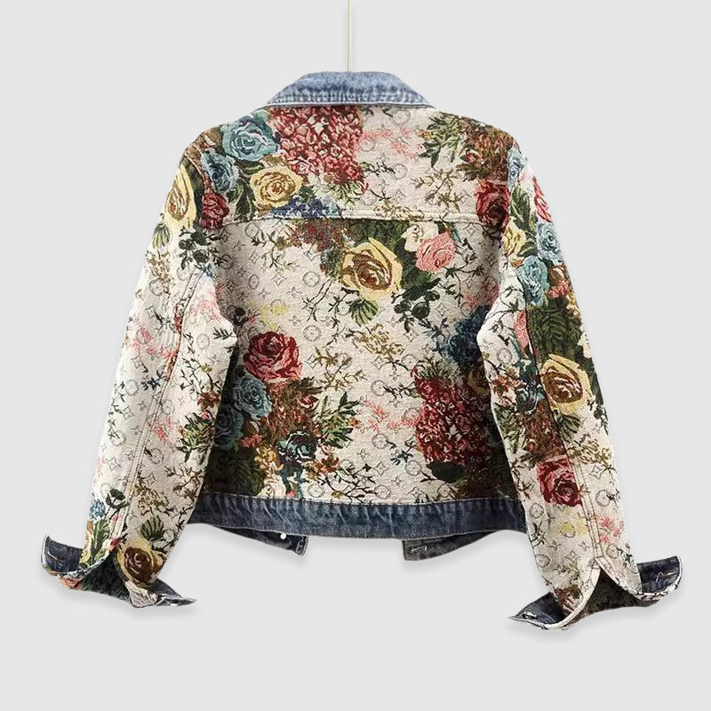 Emily - Veste en Denim Blossom