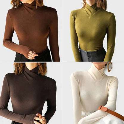 Mina - Pull élégant à col roulé