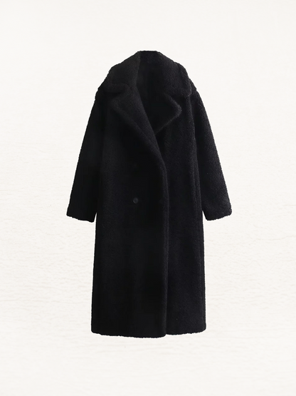 Tiphanie - Manteau Long Teddy Femme