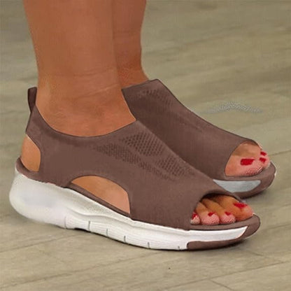 Fleur | Sandales de sport à orteils ouverts avec semelles blanches