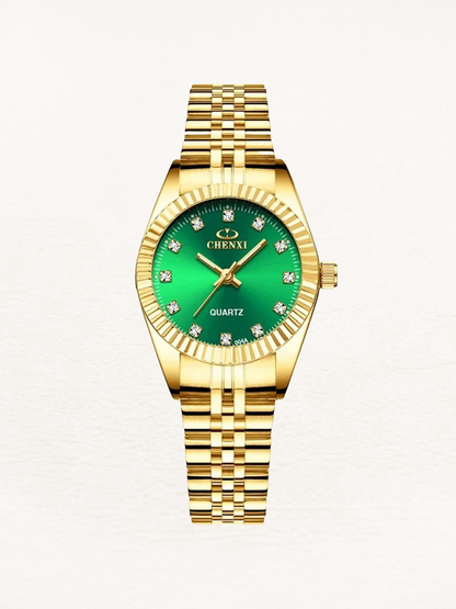 Elara - Petite Montre Quartz pour Femme Or