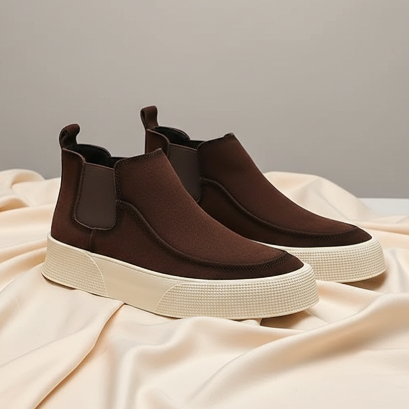 Théophile - Bottes Chelsea en Daim Matteo pour Homme