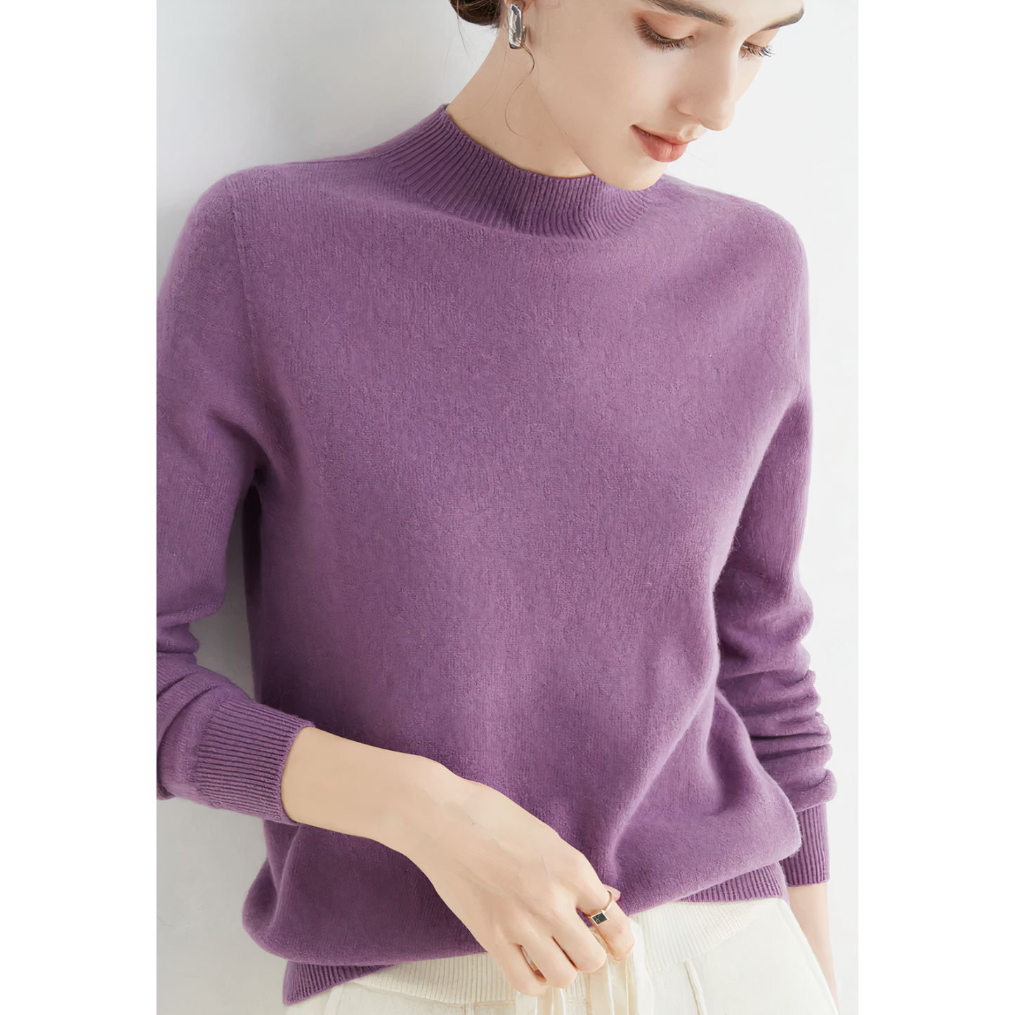 Maëlys - Pull col roulé classique