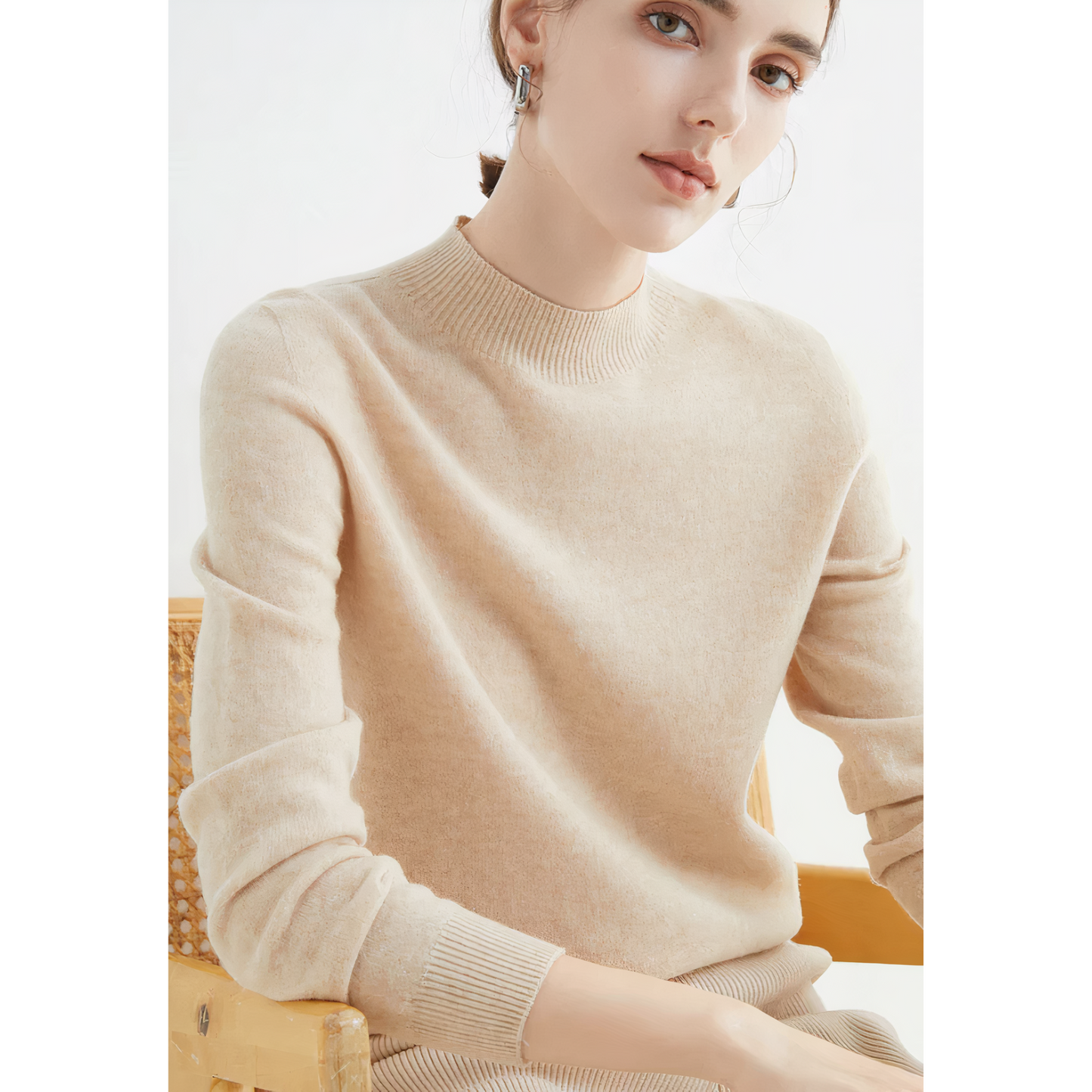 Maëlys - Pull col roulé classique