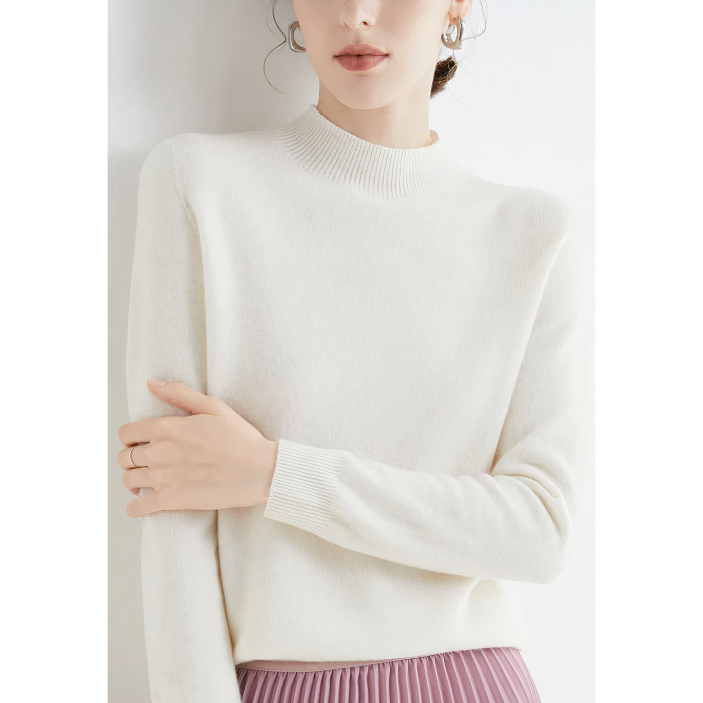 Maëlys - Pull col roulé classique