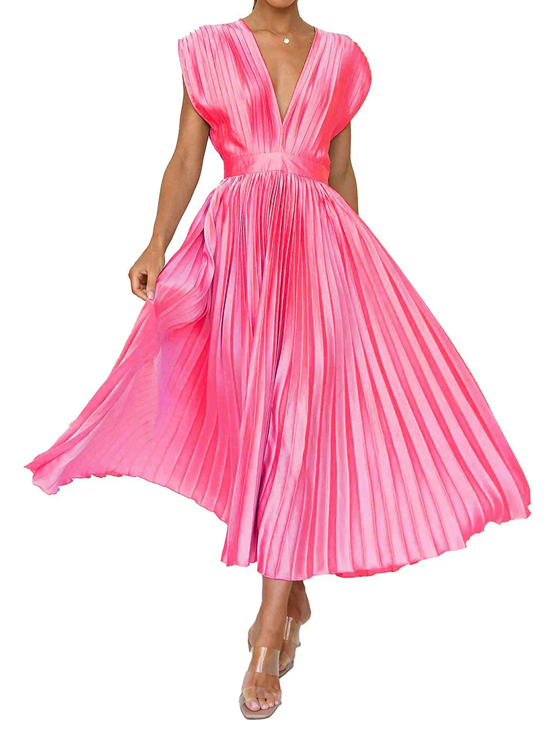 Isabella - Robe Midi Plissée