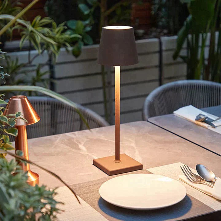 LaLuce - Lampe de table sans fil au design classique incontournable avec commande tactile et lumière en 3 couleurs