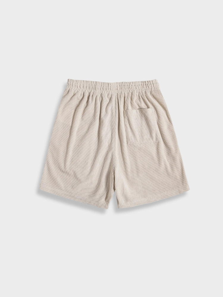 Henry - Ensemble d'Été en Lin pour les Vacances Chemise à Manches Courtes à Boutons et Short Élastique pour Homme