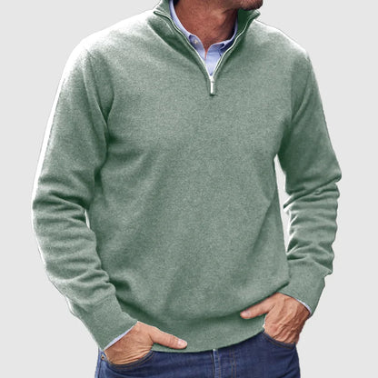 Narcisse - Pull zippé en cachemire italien pour homme