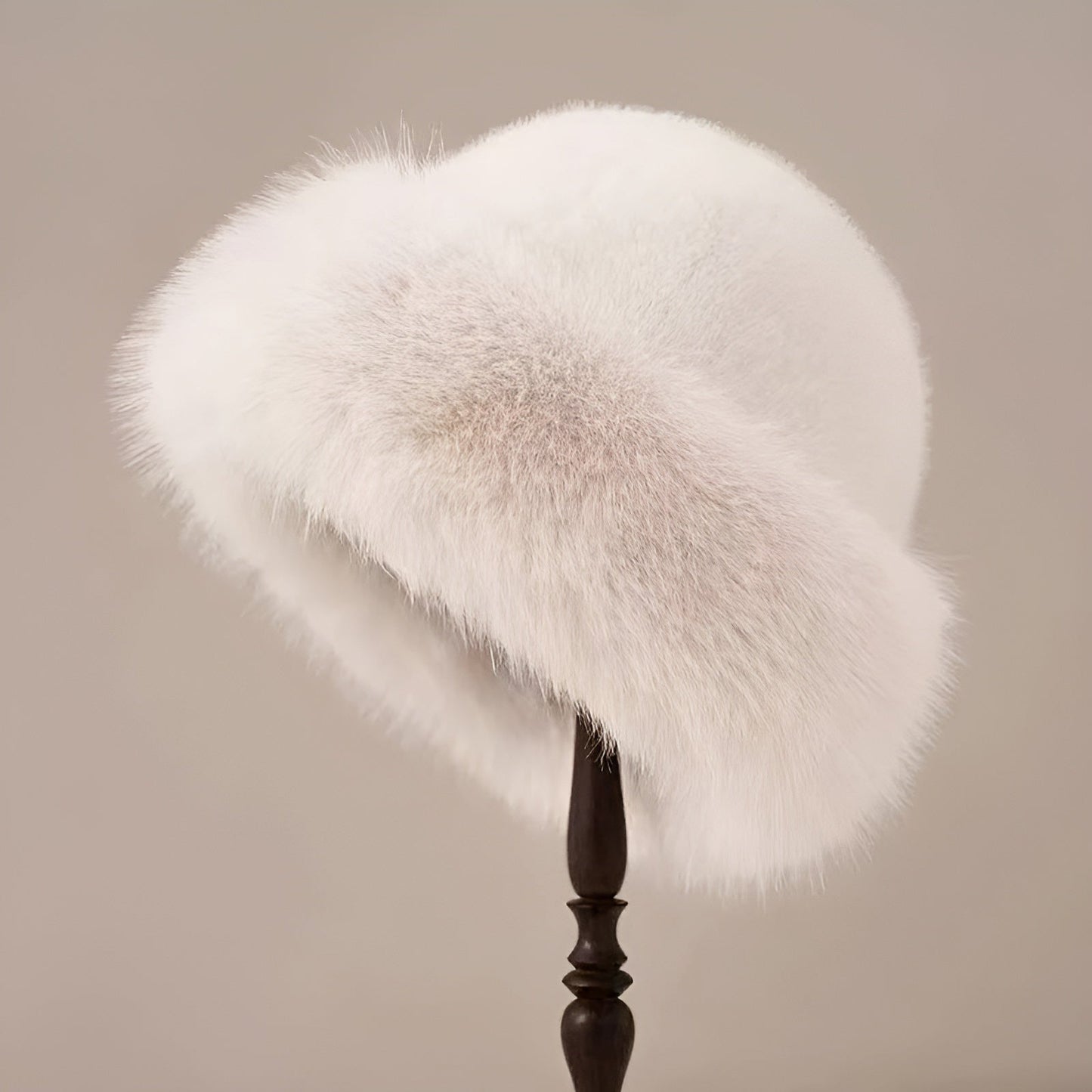 Félicité - Chapeau en Fausse Fourrure Luxueux au Style Vintage
