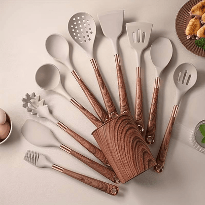 Auralis - Ensemble de cuisine en silicone de luxe – 10 pièces