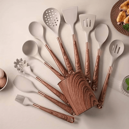 Auralis - Ensemble de cuisine en silicone de luxe – 10 pièces