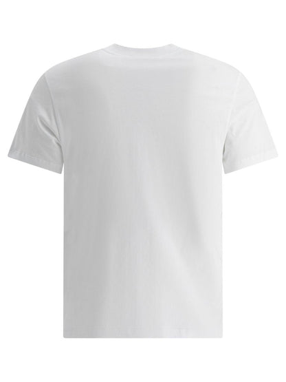 T-Shirt Blanc Unisexe Ami Paris à Manches Courtes et Col Montant