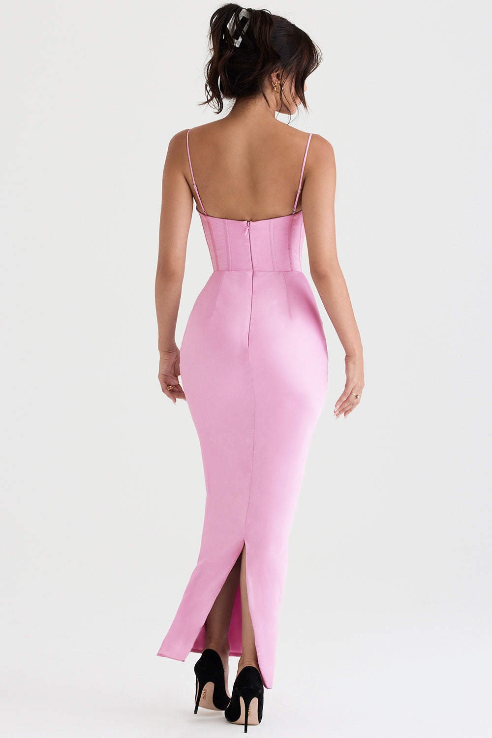 Luna - Robe Maxi Corset en Satin