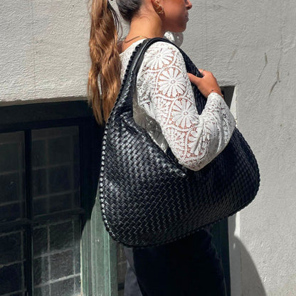 Aranka tissé spacieux sac à bandoulière design le sac indispensable de l'année