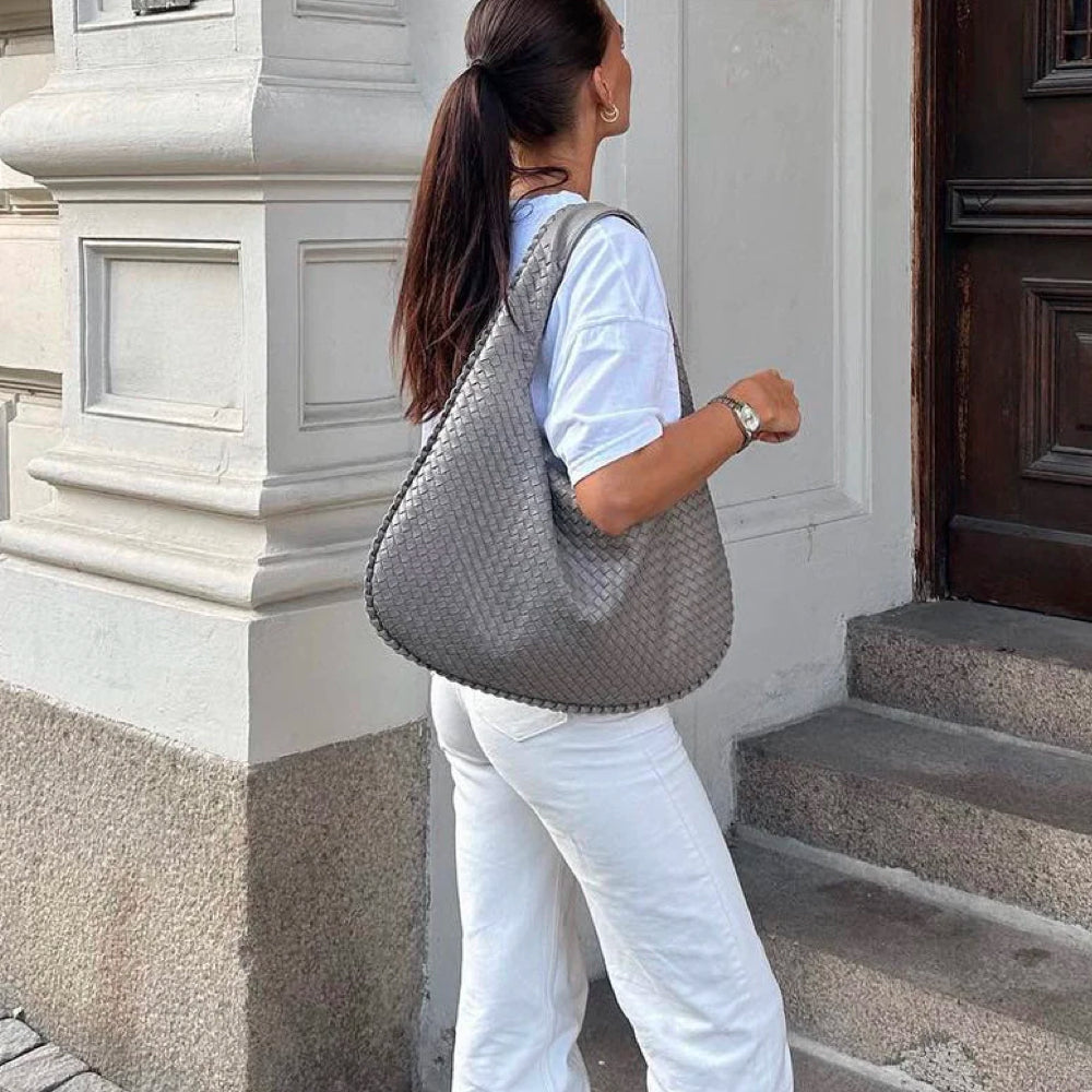 Aranka tissé spacieux sac à bandoulière design le sac indispensable de l'année