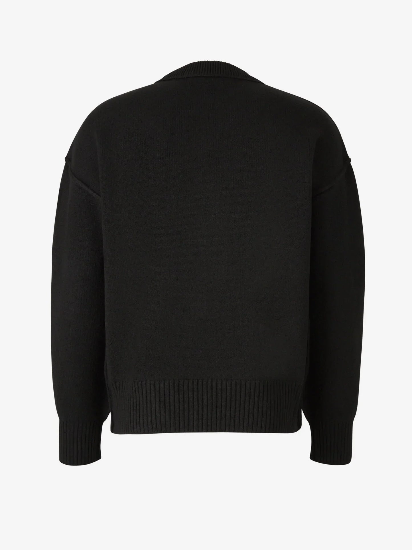 Grace - Pull tricoté respirant Ami Paris avec détail en cœur et lettre A