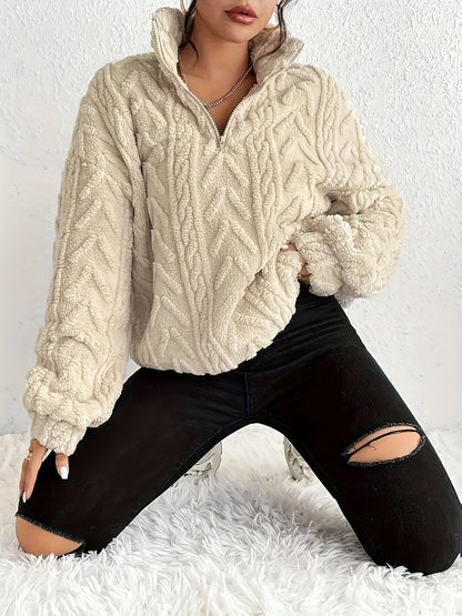 Laetizia - Sweat en polaire uni