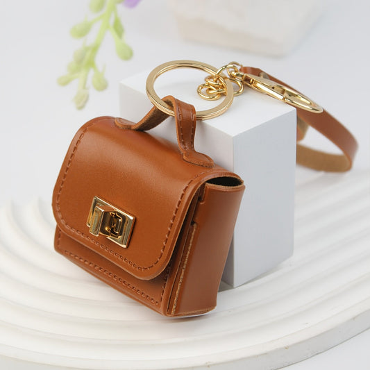 Manon - Porte-clés Sac en Cuir avec Fermeture à Boucle