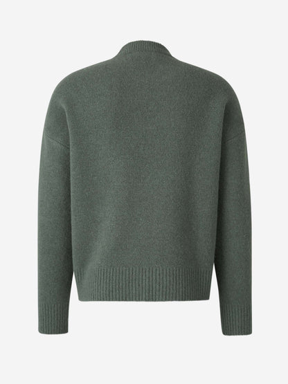Grace - Pull tricoté respirant Ami Paris avec détail en cœur et lettre A