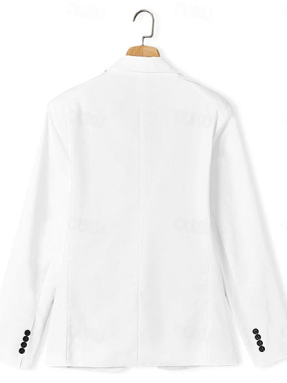 Kael - Costume Trois-Pièces en Lin Élégant pour l'Été avec Boutons pour une Raffinement Intemporel pour Hommes