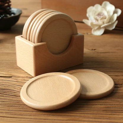 ArtboisZen - Ensemble de Sous-Verres en Bois Japonais
