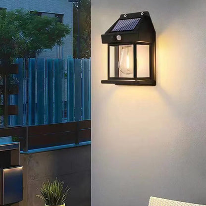 SolarLove - Lampe Murale Extérieure à énergie Solaire avec Détecteur de Mouvement Intelligent pour le Jardin ou le Balcon