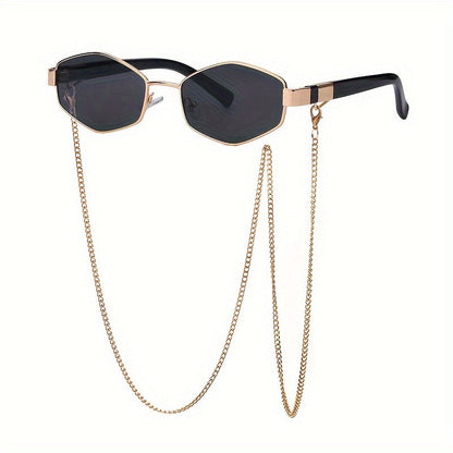 Elowen - Lunettes de Soleil Tendance avec Chaîne Dorée