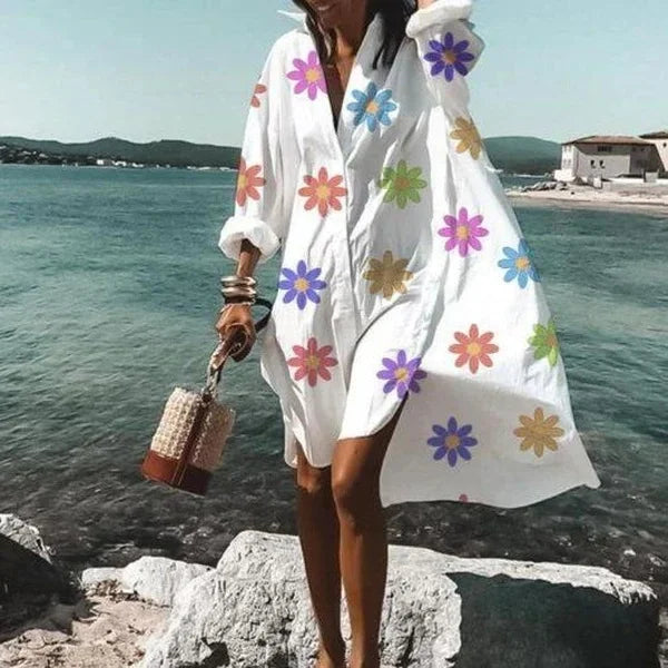 Alma - Robe Chemise de Plage Tendance et Légère