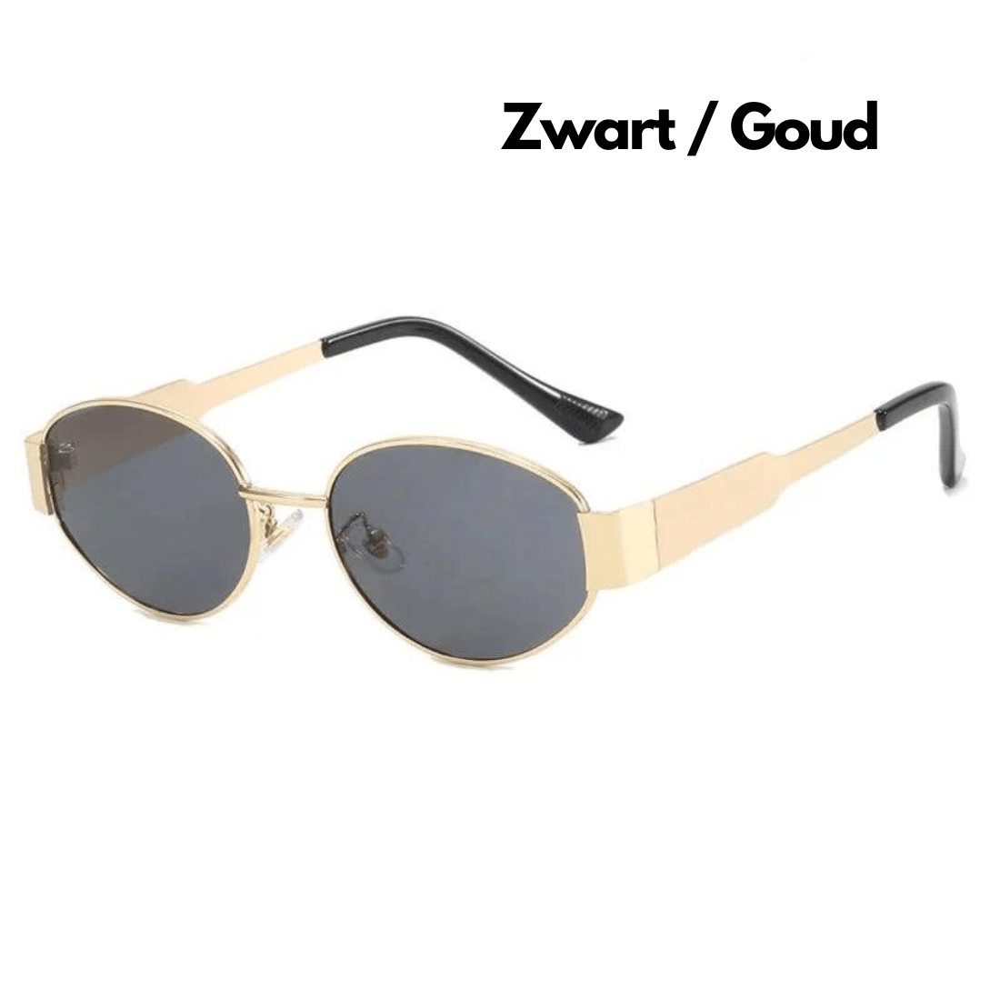Mia - Lunettes de Soleil Rétro Rondes avec Détails Dorés