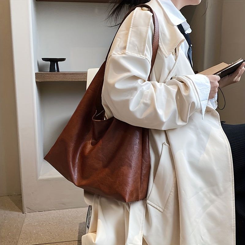 Vespera - Sac à bandoulière au design rond bohème chic en simili cuir