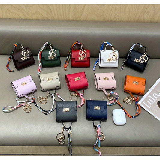 Camille - Porte-clés Sac en Cuir avec Fermeture à Boucle