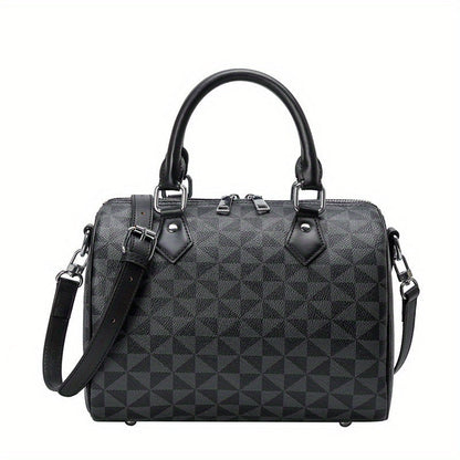 Leora - Sac à Bandoulière et Sac à Main Vintage Mode avec Motif Géométrique