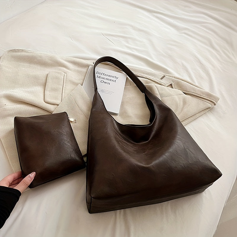 Vespera - Sac à bandoulière au design rond bohème chic en simili cuir