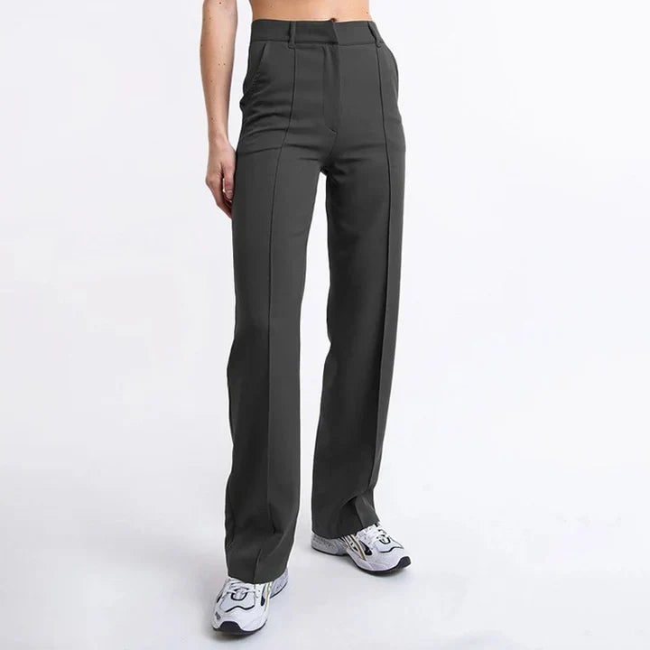 Lily - Pantalons plissés taille haute