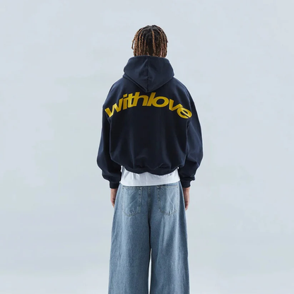 Dean - Sweat à capuche graphique avec imprimé "With Love"