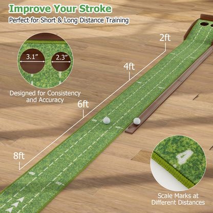 John - Set de Golf Intérieur Pliable avec 3 Troux