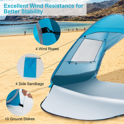 Mason - Tente Pop-Up Prête en 1 Minute Protection Solaire pour la Plage les Vacances et les Festivals