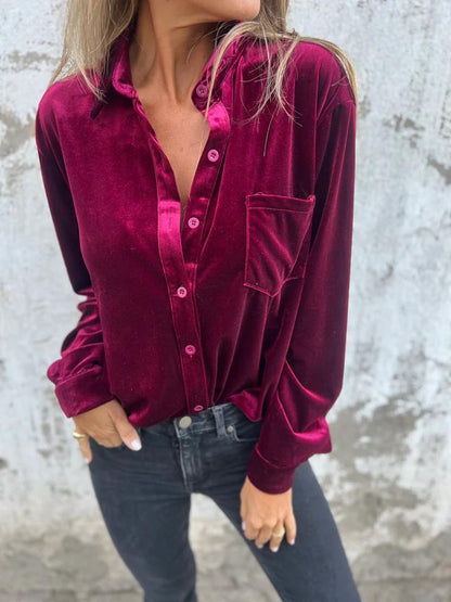 Sidonie - Chemise en Velours