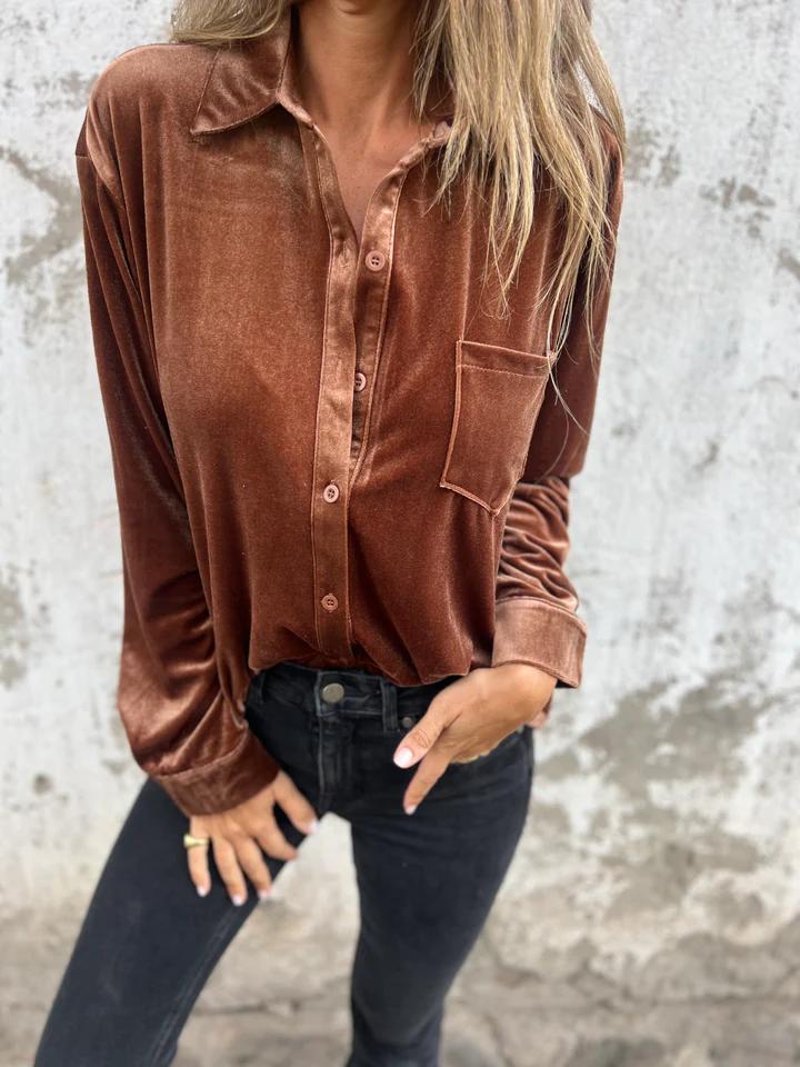 Sidonie - Chemise en Velours